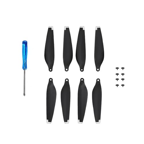 YANGC Propeller Klinge 6030F Geräuscharm Licht Gewicht Flügel Fans Ersatz Ersatzteile for D-JI Mini 3 PRO Drone Zubehör(8pcs White) von YANGC