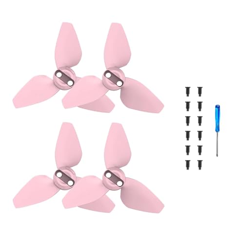 YANGC Propeller for D-JI Neo Bunte Schnellverschluss-Requisitenblätter Ersatz-Ersatzteile Lüfterflügel Leichter Drohnenpropeller(Pink) von YANGC