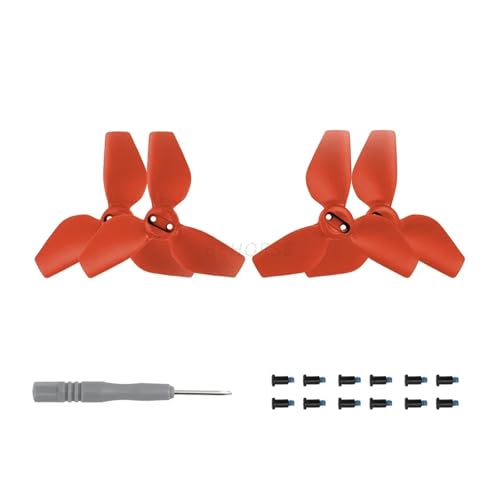 YANGC Propeller for D-JI Neo Geräuscharm Leichte Propeller Quick Release Requisiten Klingen Ersatz Drone Zubehör(2 Pair Red) von YANGC