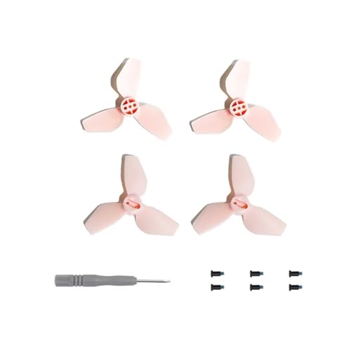 YANGC Propeller for D-JI Neo Geräuscharm Leichte Propeller Quick Release Requisiten Klingen Ersatz Drone Zubehör(2 Pair pink) von YANGC