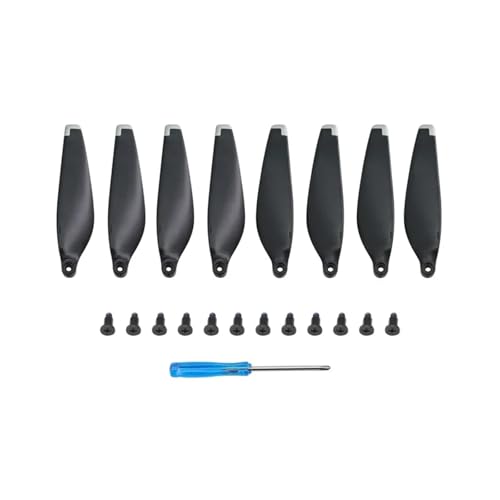 YANGC Propeller for D-ji Mini4 Pro Ersatz Quick Release Klinge Teile Drone Quick Release Propeller Paddel Ersatzteile(Black Silver Edge) von YANGC