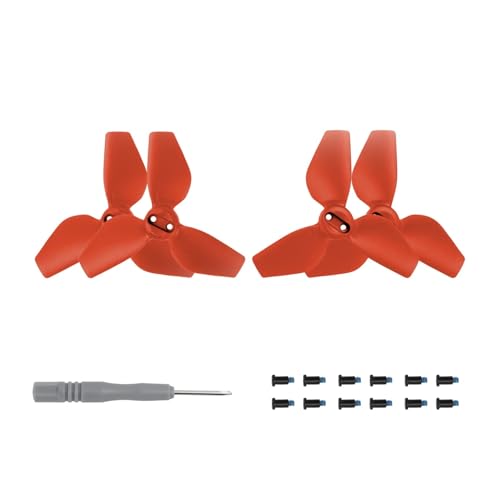 YANGC Propellerblatt-Ersatzteile for NEO-Drohnen-Schnellspanner, 2 Paar Blatt-Ersatzteile for D-JI NEO-Teile(2 Pairs red) von YANGC