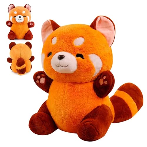 YANGUN Roter Panda Kuscheltier, 23cm Red Panda Plush, Kawaii Panda Plüschtier, Panda Kuscheltier, Kuscheltier waschbär, red Panda Plush, Panda Puppen Kissen Geschenk für Junge Mädchen von YANGUN