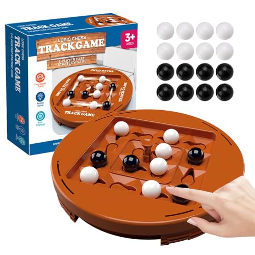 YANGUN Track Logic Board, 4 Vier Gewinnt Spin, Logik-Schachbahn-Brettspiel, Vier-in-Einer-Reihe-Spiel, 2-Spieler-Strategie-Brettspiel, für Kinder ab 3 Jahren von YANGUN