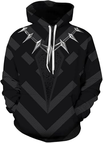 YANRAN 3D Halloween Thema Schädel Drucke Pullover Hoodies Atmungsaktiv gemusterten Pullover Kapuzen-Sweatshirt mit Taschen für Herren Damen -Geschenk von YANRAN