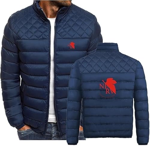 YANRAN Herren Winterjacke für N.E.R.V. Packbare leichte isolierte Baumwollmäntel durchgehender Reißverschluss Warme kurze gepolsterte Oberbekleidung für Männer-Geschenk von YANRAN