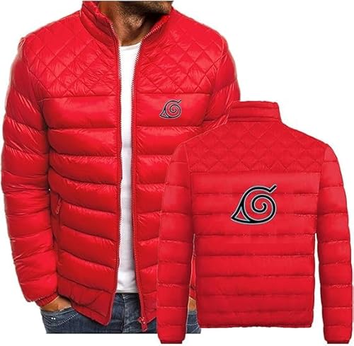 YANRAN Herren Winterjacke für Sharingan Leichter isolierter verpackbarer Baumwollmantel Warme Oberbekleidung für Wanderungen Reisen-Geschenk von YANRAN