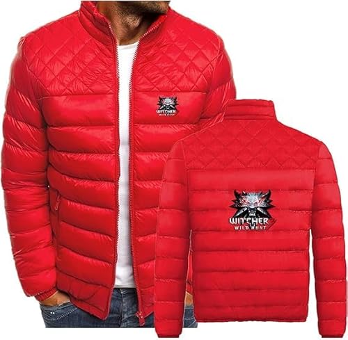 YANRAN Herren Winterjacke für W.i.tc.h..er Leichter isolierter verpackbarer Baumwollmantel durchgehender Reißverschluss Warme Oberbekleidung für Wandern Reisen Camping-Männer Geschenk von YANRAN