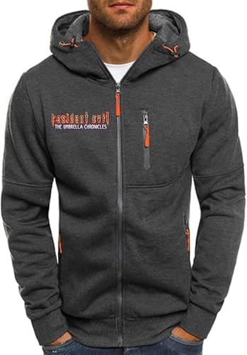 YANRAN Herrenjacken für R.e.s.i.d.e.n.t E.v.i.l Packbare leichte Kapuzenpullis Kurzer Pullover Hoodie Casual Full Zip Hooded Sweatshirt für Wandern Reisen Camping- Männer Geschenk von YANRAN