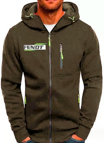 YANRAN Herrenmantel für F.E.N.D.T. Packbare leichte Kapuzenpullover Kurzer Pullover Hoodie Lässiges Kapuzen-Sweatshirt mit Reißverschluss zum Wandern Reisen Camping-Geschenk von YANRAN