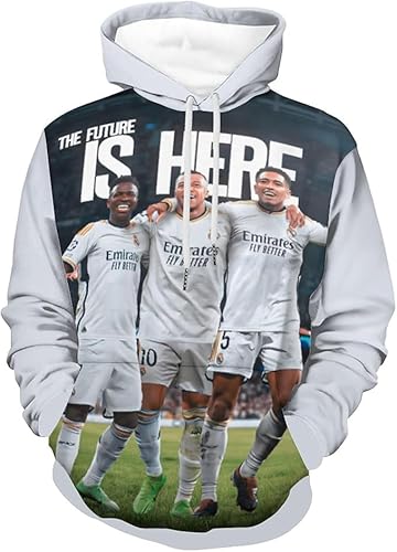 YANRAN Mbappe Hoodie Pro - Fußball 3D gedruckt Sweatshirt Frühling Herbst Winter - Geschenk für Freund Ehemann von YANRAN