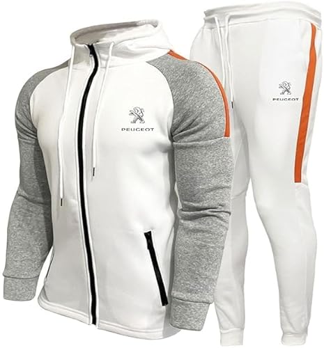 YANRAN P-,e,u,g,e,o,t Baumwoll-Kapuzen-Sweatshirt für Männer/Frauen, Hosenanzug, klassische Sportkleidung, lässige Joggingkleidung Kapuze-Men Gift von YANRAN