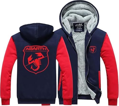 YANRAN Warmer Kapuzenpulli für Männer A.B.A-R.T.H Full Zip Up Sport Sweatshirt Jacken Winter Fleece Pullover Leichter Langarm Trainingsanzug-Geschenk von YANRAN