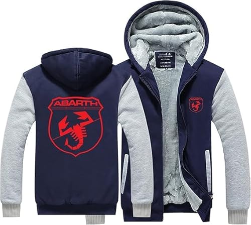 YANRAN Warmer Kapuzenpulli für Männer A.B.A-R.T.H Full Zip Up Sport Sweatshirt Jacken Winter Fleece Pullover Leichter Langarm Trainingsanzug-Geschenk von YANRAN