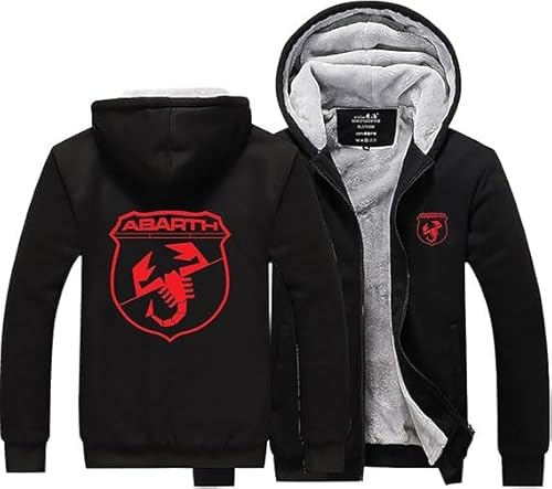 YANRAN Warmer Kapuzenpulli für Männer A.B.A-R.T.H Full Zip Up Sport Sweatshirt Jacken Winter Fleece Pullover Leichter Langarm Trainingsanzug-Geschenk von YANRAN