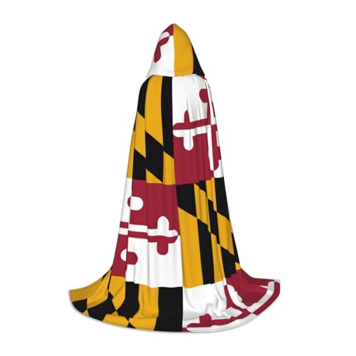 YANYU Maryland State Flag Print Carnival Essential Hooded Cloak Adult Uni Gothic Costume For Role Play Cosplay YANYU Maryland State Flag Print Carnival Essential Hooded Cloak Adult Uni Gothic Costume For Role Play Cosplay von YANYU