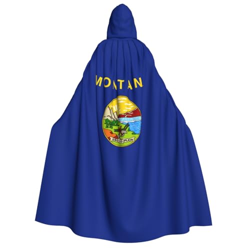 YANYU Montana State Flag Print Holiday Decorations Hooded Cloak Carnival Parties Witch Vampire Costumes Cosplay von YANYU