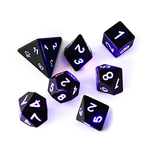 Beleuchtetes DND-Würfel-Set, leuchtende LED-Würfel, elektronische Würfel, D & D, polyedrisches Würfel-Set für Dungeons-and-Dragons, RPG-Tischspiele, beleuchtetes DND-Würfel-Set von YAOGUI