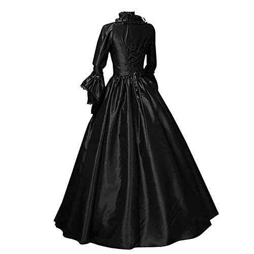 viktorianisches kleid damen Maxikleid mittelalter kleidung mittelalter kleid gothic kleid gothic kleidung halloween kostüm vintage kleider damen prinzessin Steampunk abiballkleider ballkleider von YAOJIWANG