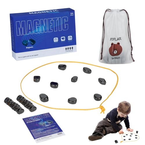 YAOZUP Tisch-Magnetspiel, Magnetisches Schachspiel, Magnet Spiel, Schach-Brettspiel Mit Magnetischer Wirkung, Magnetic Chess Game, Magnetic Schachbrett für Familientreffen Und Camping von YAOZUP