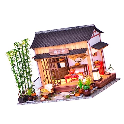 YARNOW Chinesisches Stil Garten Modell Satz Selbstgemacht Haus Modell Spielzeug Spielzeug für Kinder Kunsthandwerk zur Dekoration Einfache Montage YARNOW Chinesisches Stil Garten Modell Satz Selbstgemacht Haus Modell Spielzeug Spielzeug für Kinder Kunsthandwerk zur Dekoration Einfache Montage von YARNOW