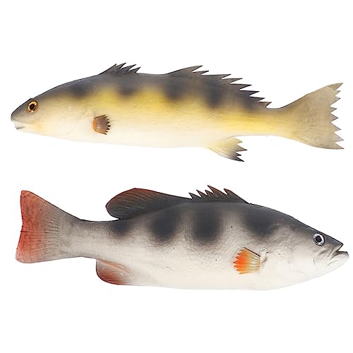 YARNOW 1 Satz Künstlicher Fisch Animal Figures Animal Toys Eincremehilfe Fische Ziernieten Activity Fisch Dekoration Fischverzierung Simulation Realistischer Fischfiguren Pu 2st von YARNOW