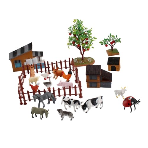 YARNOW Kleiner Bauernhof Spielset mit 28 Tierfiguren für Kinder Selbstgemacht Zubehör für Kleiner Bauernhäuser Kreatives Spielzeug für Schulprojekte und Partys YARNOW Kleiner Bauernhof Spielset mit 28 Tierfiguren für Kinder Selbstgemacht Zubehör für Kleiner Bauernhäuser Kreatives Spielzeug für Schulprojekte und Partys von YARNOW