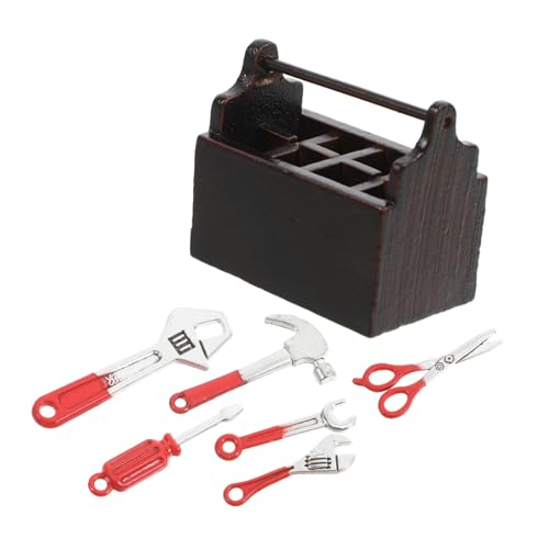 YARNOW 1 Satz kleine Werkzeugkiste Miniatur reparierter Bausatz Kleiner Werkzeugkasten für Minihaus Mini-Toolkit Werkzeugset für Zuhause Mini-Hausreparaturwerkzeuge Holz YARNOW 1 Satz kleine Werkzeugkiste Miniatur reparierter Bausatz Kleiner Werkzeugkasten für Minihaus Mini-Toolkit Werkzeugset für Zuhause Mini-Hausreparaturwerkzeuge Holz von YARNOW