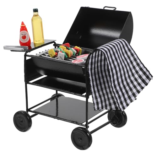 YARNOW 1 Set Mini Grill Grillspielzeug Puppenhaus Puppenhaus Grill Puppenhaus Zubehör Picknick Miniatur Grill Modell Puppenhäuser Puppenhaus Grill Legierung Schwarz YARNOW 1 Set Mini Grill Grillspielzeug Puppenhaus Puppenhaus Grill Puppenhaus Zubehör Picknick Miniatur Grill Modell Puppenhäuser Puppenhaus Grill Legierung Schwarz von YARNOW