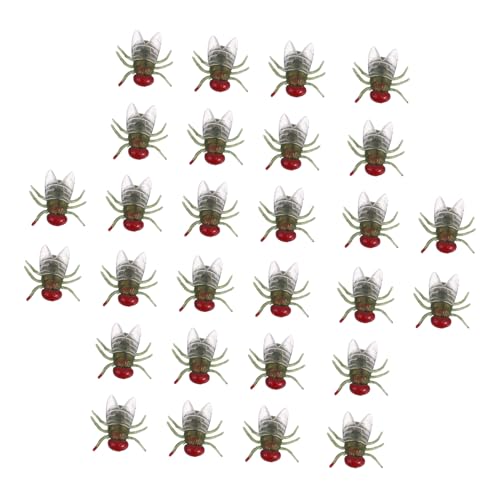 YARNOW 100 Stück Realistische Kunststoff Fliegen Robuste Unzerbrechliche Fake Insekten für Halloween Streiche Kompakte Realistische Plastikfliegen Dekoration für Party und April Fools YARNOW 100 Stück Realistische Kunststoff Fliegen Robuste Unzerbrechliche Fake Insekten für Halloween Streiche Kompakte Realistische Plastikfliegen Dekoration für Party und April Fools von YARNOW