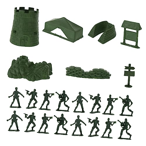 YARNOW 100 Stück Teiliges Kunststoff Soldatenfiguren in Tarnfarbe Leichte Robuste Actionfiguren für Pädagogisches Spiel und Freundschaft YARNOW 100 Stück Teiliges Kunststoff Soldatenfiguren in Tarnfarbe Leichte Robuste Actionfiguren für Pädagogisches Spiel und Freundschaft von YARNOW
