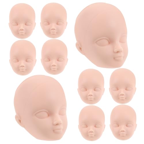 YARNOW 10 Stücke Puppenkopf Satz für Kinder Kreative Make Up Köpfe aus Kunststoff zum Basteln und Dekorieren für Puppenhaus und Selbstgemacht Projekte YARNOW 10 Stücke Puppenkopf Satz für Kinder Kreative Make Up Köpfe aus Kunststoff zum Basteln und Dekorieren für Puppenhaus und Selbstgemacht Projekte von YARNOW