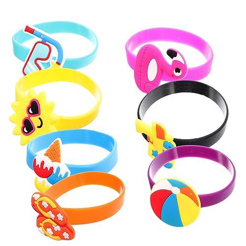 YARNOW 10st Hawaiianisches Armband Partydekorationen Rave-accessoires Partygeschenke Zubehör Party-silikonarmband Sportarmbänder Aus Silikon Silikonarmbänder Kinderarmband Kieselgel von YARNOW