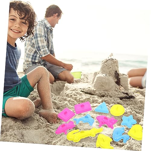 YARNOW 12 Stück Teiliges Sandspielzeug Set Geometrischen Sandformen Bunte Sandsandformen und Werkzeuge für Fördert Feinmotorik und Kreatives Am Strand oder Sandkasten YARNOW 12 Stück Teiliges Sandspielzeug Set Geometrischen Sandformen Bunte Sandsandformen und Werkzeuge für Fördert Feinmotorik und Kreatives Am Strand oder Sandkasten von YARNOW