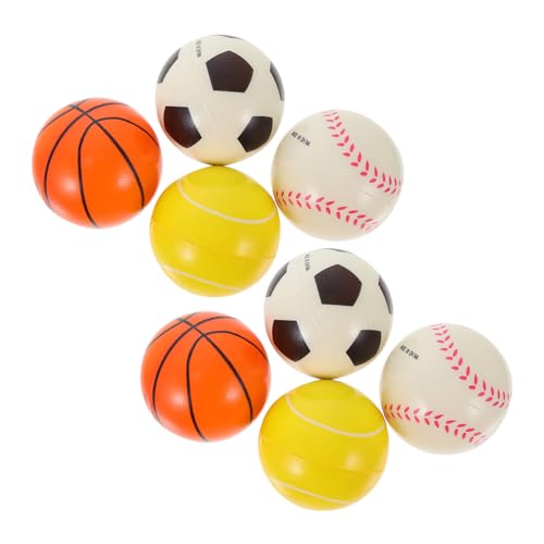 YARNOW 12Stücke Basketballspielzeuge Kleine Fußballmodelle Bälle Für Sport Für Drinnen Und Draußen Für Garten Und Familienaktivitäten von YARNOW