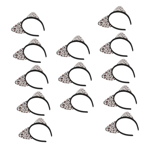 YARNOW 14 Stück Teiliges Leoparden Katzenohren Stirnband Cartoon Haarreif mit Einzigartigem Katzenohren Design und Rutschfest als Party Kopfschmuck für Erwachsene YARNOW 14 Stück Teiliges Leoparden Katzenohren Stirnband Cartoon Haarreif mit Einzigartigem Katzenohren Design und Rutschfest als Party Kopfschmuck für Erwachsene von YARNOW