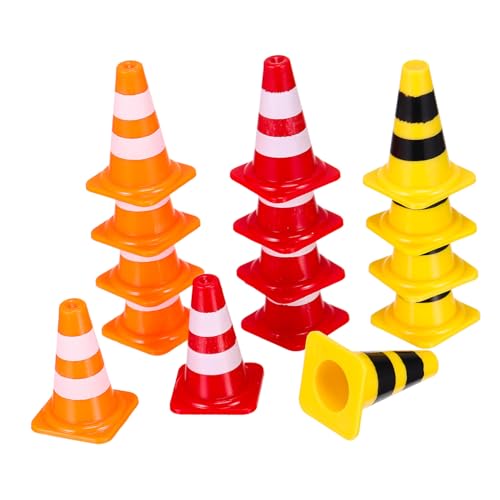 YARNOW 15 Stück Teiliges Mini Verkehrsleitkegel aus Robustem Kunststoff Verkehrszeichen für Pädagogisches Baustellen Zubehör Buntes Straßen und Verkehrsspielzeug für Kreative Lernspiele YARNOW 15 Stück Teiliges Mini Verkehrsleitkegel aus Robustem Kunststoff Verkehrszeichen für Pädagogisches Baustellen Zubehör Buntes Straßen und Verkehrsspielzeug für Kreative Lernspiele von YARNOW