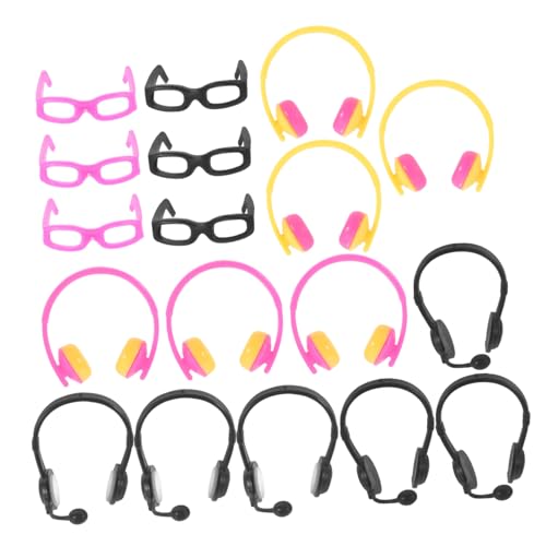YARNOW 18 Stück Teiliges Mini Puppen mit Headset und Sonnenbrillen Dekorative Puppen Accessoires für DIY Bastelprojekte Leicht und Kompakt Geeignet für Puppenmode und Fotoshootings YARNOW 18 Stück Teiliges Mini Puppen mit Headset und Sonnenbrillen Dekorative Puppen Accessoires für DIY Bastelprojekte Leicht und Kompakt Geeignet für Puppenmode und Fotoshootings von YARNOW