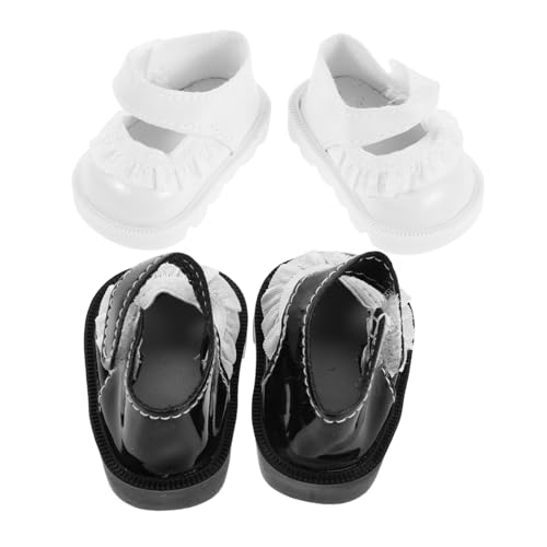 YARNOW 2 Paare Mini Puppenschuhe mit Spitzenbesatz Puppe Schuhe Spielhaus Schuh Zubehör Vielseitige Anziehschuhe für Puppen Mädchen Ersatz-doll Schuhe für Sammler YARNOW 2 Paare Mini Puppenschuhe mit Spitzenbesatz Puppe Schuhe Spielhaus Schuh Zubehör Vielseitige Anziehschuhe für Puppen Mädchen Ersatz-doll Schuhe für Sammler von YARNOW