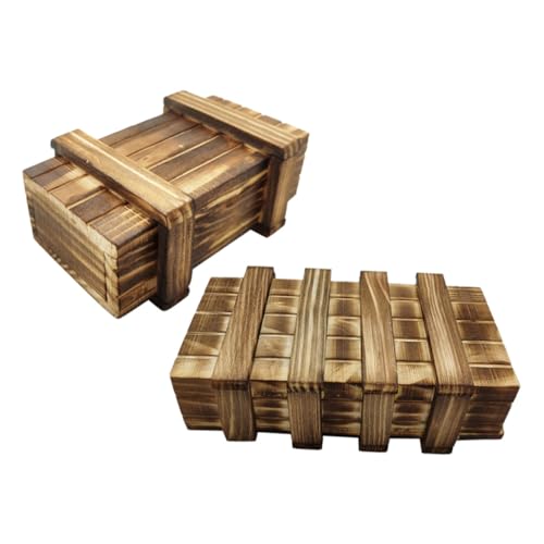 YARNOW 2 Stücke Holz Rätselbox Mit Versteckten Fächern Intelligenzspielzeug Für Junge Mädchen Geheime Puzzle Box Trainingsrätselbox Holzrätsel Schwierige Rätselbox Kinderspielzeug Puzzlek YARNOW 2 Stücke Holz Rätselbox Mit Versteckten Fächern Intelligenzspielzeug Für Junge Mädchen Geheime Puzzle Box Trainingsrätselbox Holzrätsel Schwierige Rätselbox Kinderspielzeug Puzzlek von YARNOW