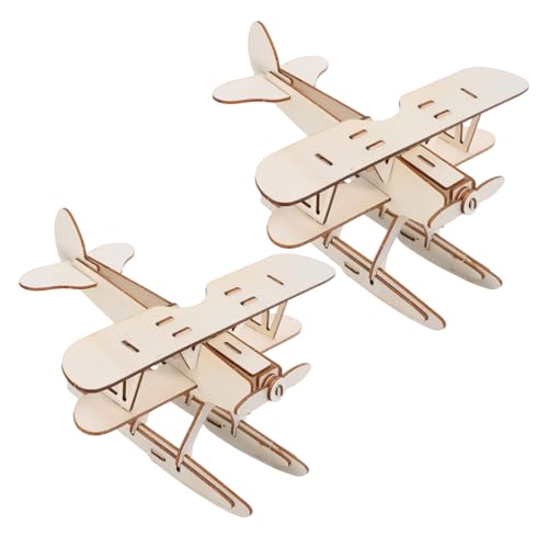 YARNOW 2 Stück Teiliges DIY Holzflugzeug Modellbauset Wasserflugzeug Bausatz zum Bemalen Pädagogisches Kreativspielzeug für Hand Auge koordination und Künstlerischen Fähigkeiten YARNOW 2 Stück Teiliges DIY Holzflugzeug Modellbauset Wasserflugzeug Bausatz zum Bemalen Pädagogisches Kreativspielzeug für Hand Auge koordination und Künstlerischen Fähigkeiten von YARNOW