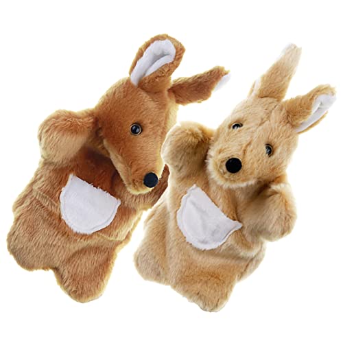 YARNOW 2 Stück Teiliges Handpuppen Känguru Mutter Pädagogische Tier Handpuppen aus Weichem Plüsch für Geschichten Vorschule Eltern Junge Mädchen Spielzeit Realistisch Langlebig Kaffee YARNOW 2 Stück Teiliges Handpuppen Känguru Mutter Pädagogische Tier Handpuppen aus Weichem Plüsch für Geschichten Vorschule Eltern Junge Mädchen Spielzeit Realistisch Langlebig Kaffee von YARNOW