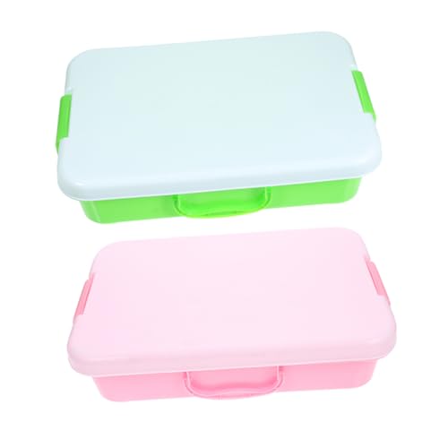 YARNOW 2stücke Spieltablett Mit Deckel Aus Kunststoff Tragbarer Organizer Für Sand Und Spielzeug Stapelbare Aufbewahrungsbehälter Für Junge Mädchen Für Sandspiele Und YARNOW 2stücke Spieltablett Mit Deckel Aus Kunststoff Tragbarer Organizer Für Sand Und Spielzeug Stapelbare Aufbewahrungsbehälter Für Junge Mädchen Für Sandspiele Und von YARNOW