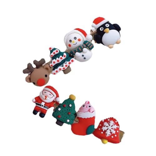 YARNOW 2 Stück Weihnachtliche Haarspangen mit Santa Claus und Rentier Festliche Haarschmuck Clips für Party Fotoshooting und Weihnachtsfeier Bunte Niedliche Haarklammern YARNOW 2 Stück Weihnachtliche Haarspangen mit Santa Claus und Rentier Festliche Haarschmuck Clips für Party Fotoshooting und Weihnachtsfeier Bunte Niedliche Haarklammern von YARNOW