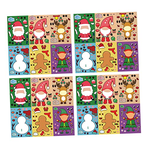 YARNOW 24 Blatt Teiliges Weihnachts Puzzle Sticker Lustige DIY Aufkleber mit Vielfältigen Xmas Motiven Kreative Partydekoration für Kindergeburtstag und Weihnachtsfeier Fördert YARNOW 24 Blatt Teiliges Weihnachts Puzzle Sticker Lustige DIY Aufkleber mit Vielfältigen Xmas Motiven Kreative Partydekoration für Kindergeburtstag und Weihnachtsfeier Fördert von YARNOW