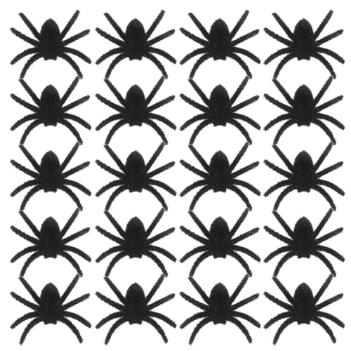 YARNOW 25 Stück Haarige Halloween-Spinnen: Realistische, Gefälschte, Gruselige Witze aus Kunststoff, Streich-Spielzeug-Requisiten für Partygeschenke, Spukhaus-Dekoration, Schwarz YARNOW 25 Stück Haarige Halloween-Spinnen: Realistische, Gefälschte, Gruselige Witze aus Kunststoff, Streich-Spielzeug-Requisiten für Partygeschenke, Spukhaus-Dekoration, Schwarz von YARNOW