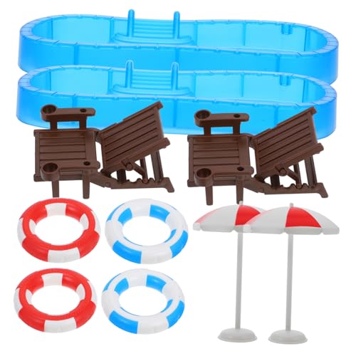 YARNOW 2Sätze Schwimmpool für Puppenhaus Teiliges Möbelset mit Schwimmring und Strandstuhl für Mini Heimdekoration und Kreative Spielszenen YARNOW 2Sätze Schwimmpool für Puppenhaus Teiliges Möbelset mit Schwimmring und Strandstuhl für Mini Heimdekoration und Kreative Spielszenen von YARNOW
