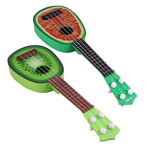 YARNOW 2Stücke Mini Ukulele Spielzeug für Junge Mädchen mit Obstdesign Wassermelone Kiwi Einstellbares Plastik-Instrument für Musikalische Früherziehung und Kreativität YARNOW 2Stücke Mini Ukulele Spielzeug für Junge Mädchen mit Obstdesign Wassermelone Kiwi Einstellbares Plastik-Instrument für Musikalische Früherziehung und Kreativität von YARNOW