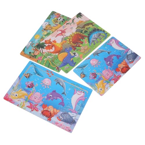 YARNOW 3 Sätze Teiliges Holzpuzzle mit Cartoon Tieren und Dinosauriern Edukatives Lernspielzeug Kreativität und Motorik für Ab Jahren Sicher und Griffig YARNOW 3 Sätze Teiliges Holzpuzzle mit Cartoon Tieren und Dinosauriern Edukatives Lernspielzeug Kreativität und Motorik für Ab Jahren Sicher und Griffig von YARNOW
