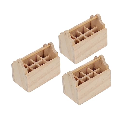 YARNOW 3 Stück Teiliges Mini Werkzeugkasten aus Holz Miniatur Möbel Deko für Puppenhäuser Fotorequisiten Stilvolle Wohnraumgestaltung YARNOW 3 Stück Teiliges Mini Werkzeugkasten aus Holz Miniatur Möbel Deko für Puppenhäuser Fotorequisiten Stilvolle Wohnraumgestaltung von YARNOW